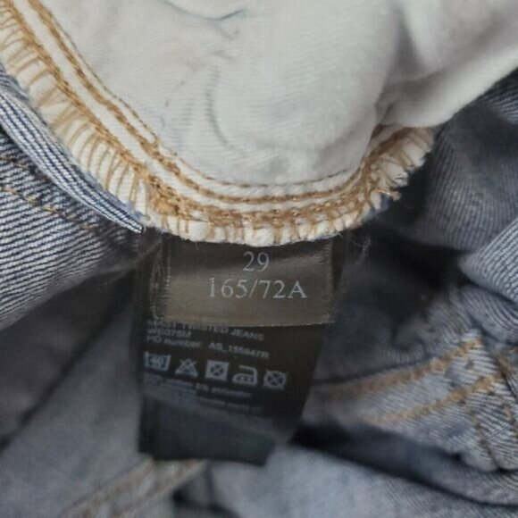 all Saints Mast Twisted Cropped Skinny Jeans sz 29 - Picture 7 of 7